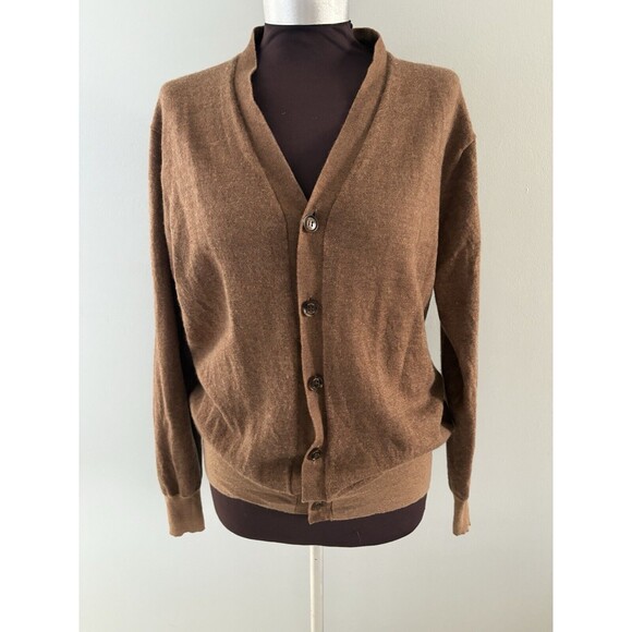 Peter Millar Collection Cardigan Sweater Large Brown Wool Cashmere English Manor - Picture 1 of 12
